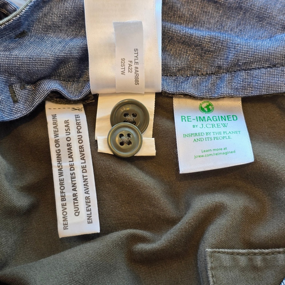 J.Crew 484 Slim Fit Chino Pants Mens 32x32 Olive Green Stretch Re-Imagined - Picture 5 of 7